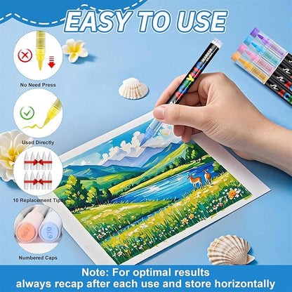 Ensemble de 288 Marqueurs Acryliques GUANGNA