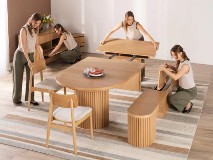 Ensemble de salle a manger extensible